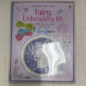Born Fairy Embroidery Kit - Purple and Blue
